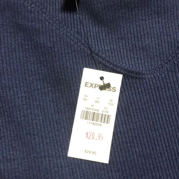 Royal Blue long sleeve top - Picture 3 of 3